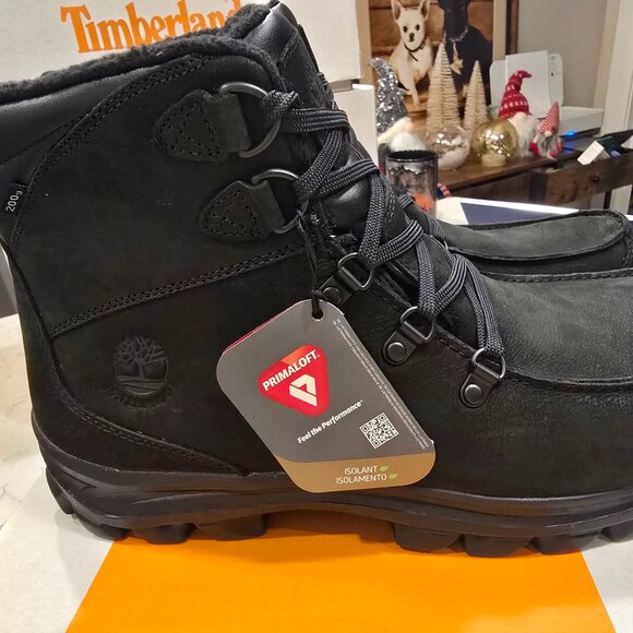 Timberland Chillberg Mid Waterproof Hiking Boot Men's Black Boots TB1A2DXY015 12 - Picture 1 of 15